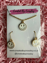Load image into Gallery viewer, White Happy Face Jewellery Set
