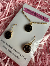 Load image into Gallery viewer, Black Happy Face Jewellery Set
