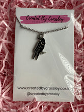 Load image into Gallery viewer, Crow Charm Necklace
