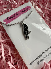 Load image into Gallery viewer, Crow Charm Necklace
