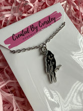Load image into Gallery viewer, Crow Charm Necklace
