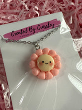Load image into Gallery viewer, Pink Flower Charm Necklace
