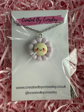 Load image into Gallery viewer, Purple Flower Charm Necklace
