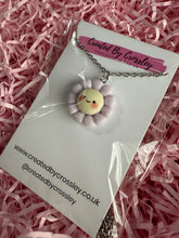 Load image into Gallery viewer, Purple Flower Charm Necklace
