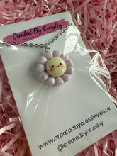 Load image into Gallery viewer, Purple Flower Charm Necklace
