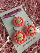 Load image into Gallery viewer, Pink Flower Jewellery Set
