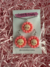 Load image into Gallery viewer, Pink Flower Jewellery Set
