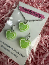 Load image into Gallery viewer, Green Heart Jewellery Set
