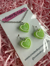 Load image into Gallery viewer, Green Heart Jewellery Set
