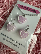 Load image into Gallery viewer, Purple Heart Jewellery Set
