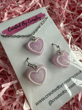 Load image into Gallery viewer, Purple Heart Jewellery Set
