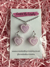 Load image into Gallery viewer, Purple Heart Jewellery Set
