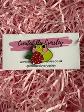 Load image into Gallery viewer, Strawberry Frog Pin Badge
