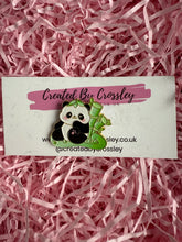 Load image into Gallery viewer, Bamboo Panda Pin Badge
