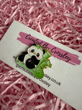 Load image into Gallery viewer, Bamboo Panda Pin Badge
