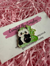 Load image into Gallery viewer, Bamboo Panda Pin Badge
