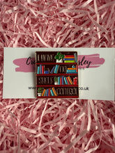 Load image into Gallery viewer, “I have no shelf control” Bookshelf Pin Badge
