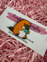 Load image into Gallery viewer, Tea Platypus Pin Badge
