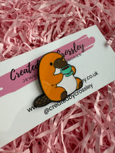 Load image into Gallery viewer, Tea Platypus Pin Badge
