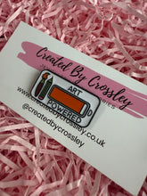 Load image into Gallery viewer, “Art Powered” Battery Pin Badge
