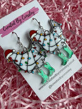 Load image into Gallery viewer, Christmas Chicken Charm Earrings
