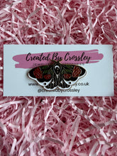 Load image into Gallery viewer, Rose Moth/Butterfly Pin Badge

