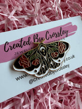 Load image into Gallery viewer, Rose Moth/Butterfly Pin Badge
