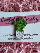 Load image into Gallery viewer, Cactus Plant Pin Badge

