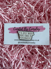 Load image into Gallery viewer, Work Quote Pin Badge
