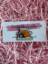 Load image into Gallery viewer, Engineer Cat Pin Badge
