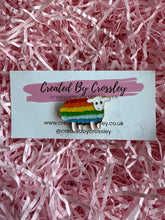 Load image into Gallery viewer, Rainbow Sheep Pin Badge
