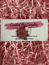 Load image into Gallery viewer, Pink and White Flowers Pin Badge
