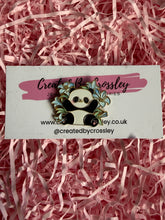 Load image into Gallery viewer, Flower Panda Pin Badge
