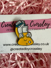 Load image into Gallery viewer, Science Lab Beaker Pin Badge
