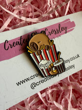 Load image into Gallery viewer, Popcorn Capybara Pin Badge
