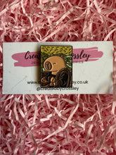 Load image into Gallery viewer, Capybara Painting Pin Badge
