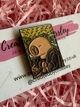Load image into Gallery viewer, Capybara Painting Pin Badge
