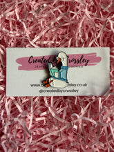 Load image into Gallery viewer, Book Reading Duck/Goose Pin Badge
