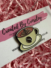 Load image into Gallery viewer, Coffee/Tea Cup Pin Badge
