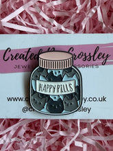 Load image into Gallery viewer, “Happy Pills” Cats Pin Badge
