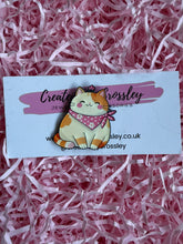 Load image into Gallery viewer, Happy Orange Cat Pin Badge
