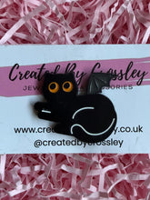 Load image into Gallery viewer, Bat Cat Pin Badge
