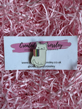 Load image into Gallery viewer, Pride Cat Pin Badge
