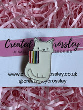 Load image into Gallery viewer, Pride Cat Pin Badge
