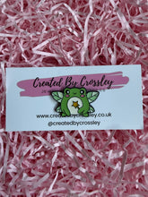 Load image into Gallery viewer, Fairy Frog Pin Badge
