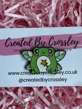 Load image into Gallery viewer, Fairy Frog Pin Badge

