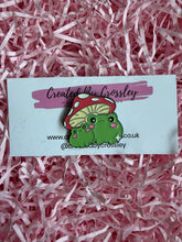 Load image into Gallery viewer, Mushroom Frogs Pin Badge
