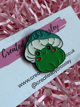 Load image into Gallery viewer, Mushroom Frog Pin Badge
