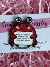 Load image into Gallery viewer, Positive Crab Pin Badge

