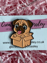 Load image into Gallery viewer, Box Pug Dog Pin Badge
